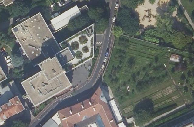 Vue aérienne de Hopital Suisse de Paris
