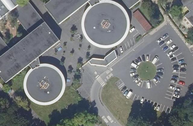 Vue aérienne de Lycée professionnel Charles Baudelaire