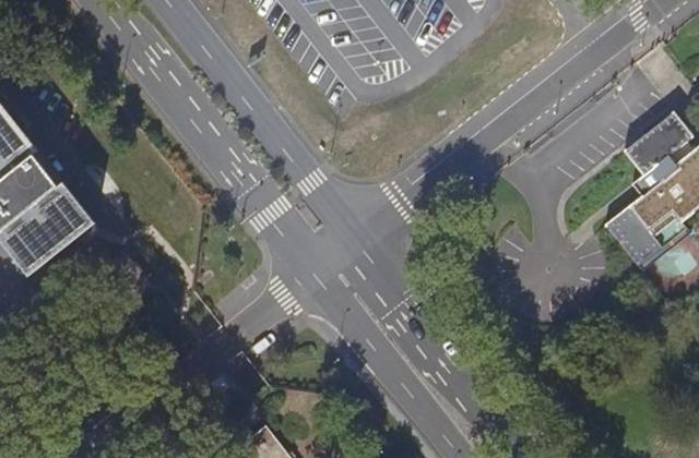 Vue aérienne de Circonscription d'inspection du 1er degré de Lisses