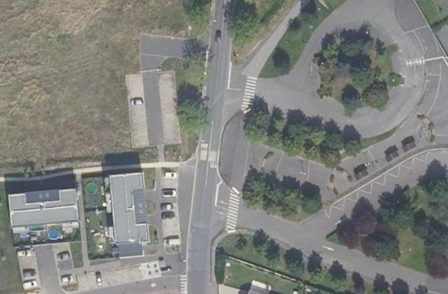 Vue aérienne de Collège La Fontaine aux Bergers
