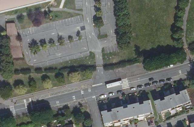 Vue aérienne de Section d'enseignement professionnel du lycée polyvalent Geoffroy Saint Hilaire