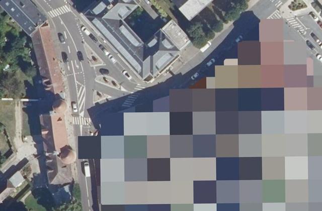 Vue aérienne de Centre de détention de Poissy