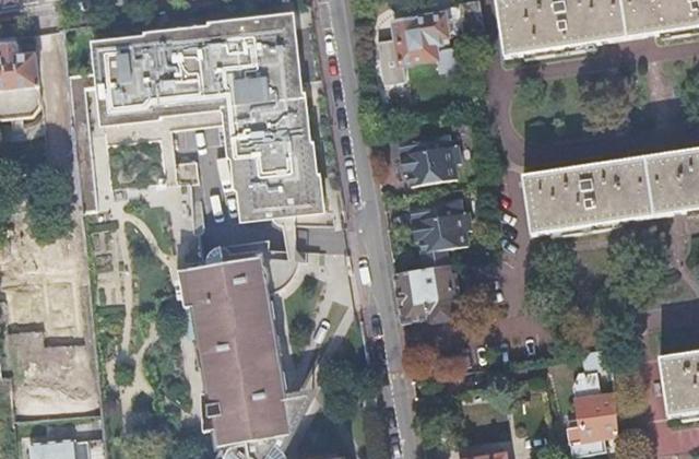 Vue aérienne de USLD du CH St Cloud