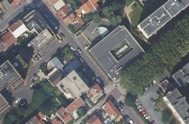 Vue aérienne de Office français de l'immigration et de l'intégration (OFII) - Direction territoriale de Montrouge (dép.78, 92) )