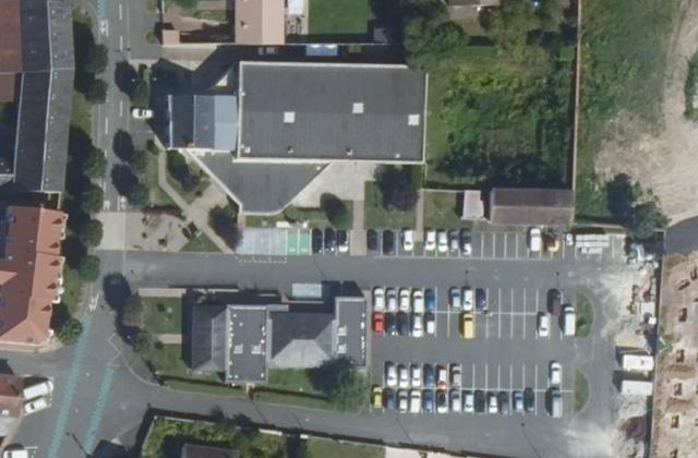 Vue aérienne de Point conseil budget - Union départementale des associations familiales (UDAF 91) - Angerville