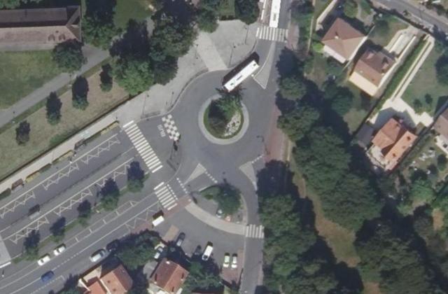 Vue aérienne de Lycée Rosa Parks
