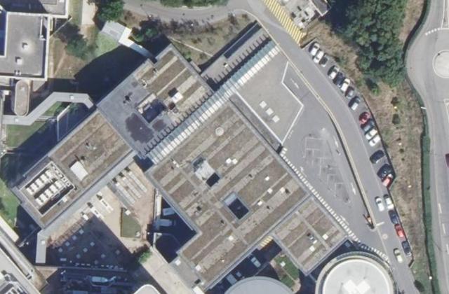 Vue aérienne de CH de Versailles Site Andre Mignot