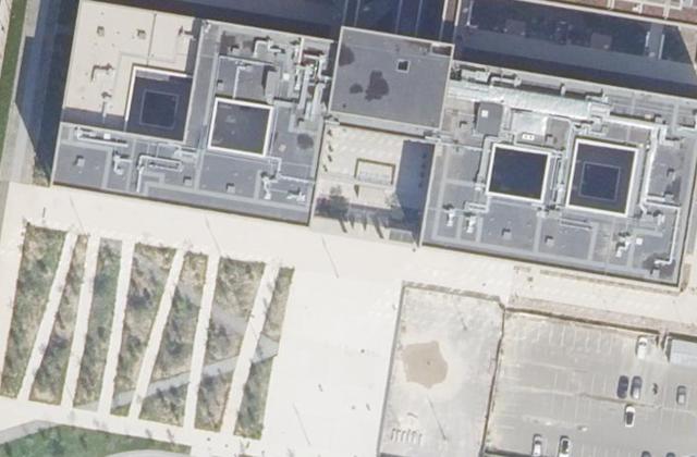 Vue aérienne de Hopital Paris-saclay