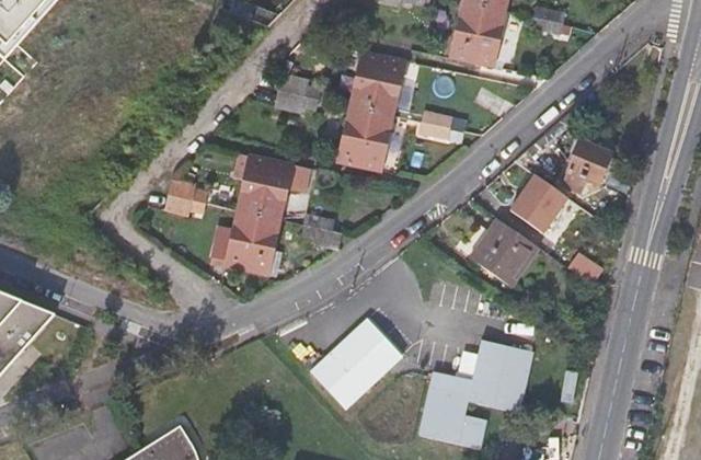 Vue aérienne de Point-justice de l'Association Les Restos du cœur de Brétigny-sur-Orge