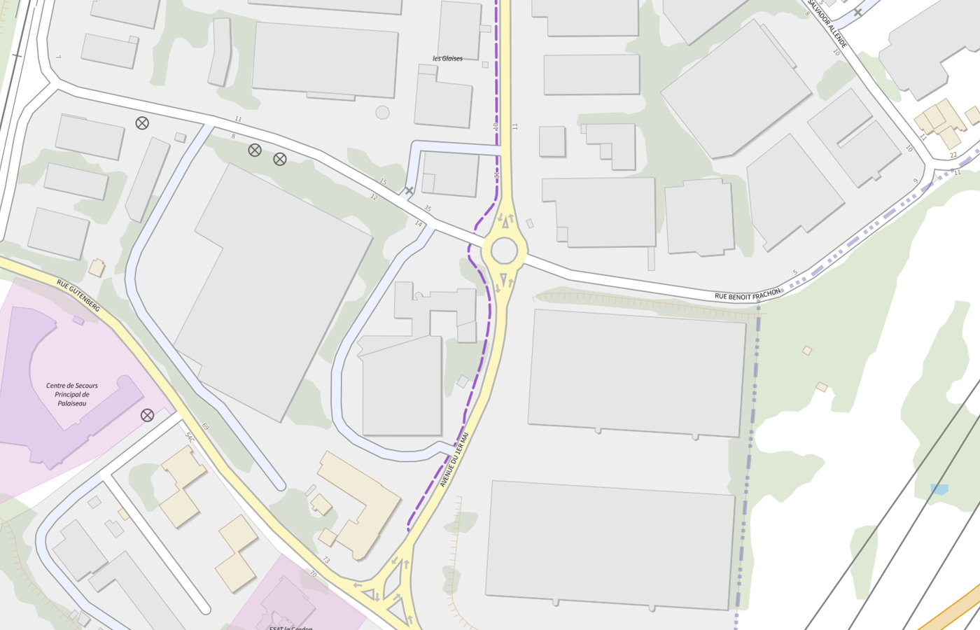 Plan IGN de situation de CMPP Palaiseau