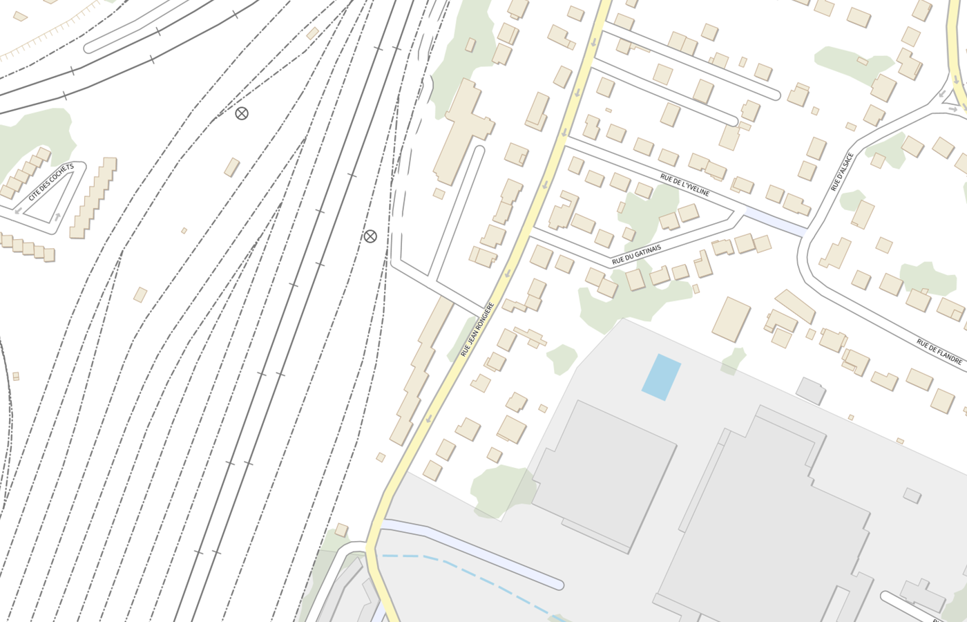 Plan IGN de situation de Fjt - Rs Bretigny-sur-orge