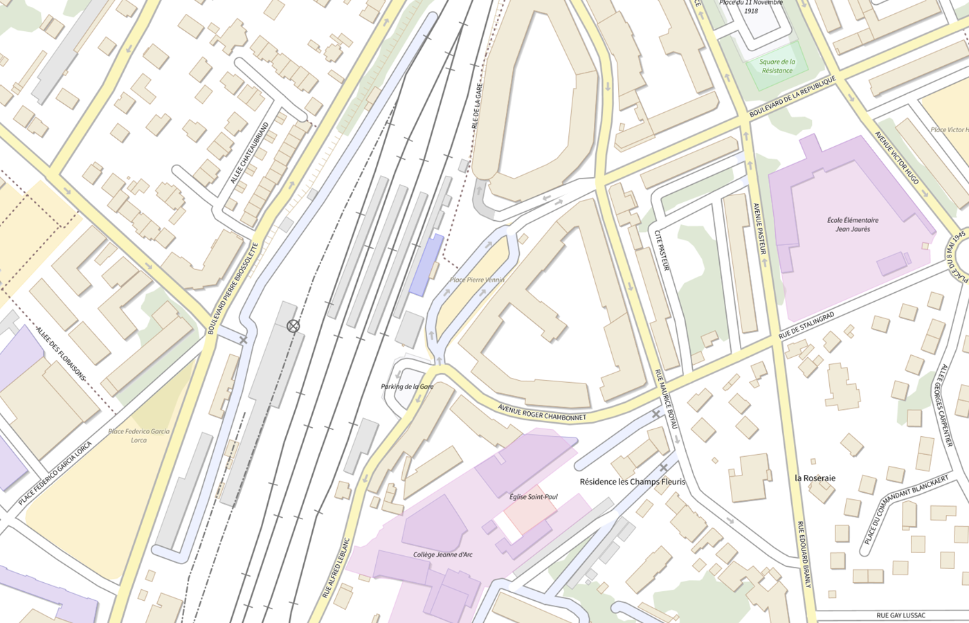 Plan IGN de situation de CDS Dentaire de Bretigny