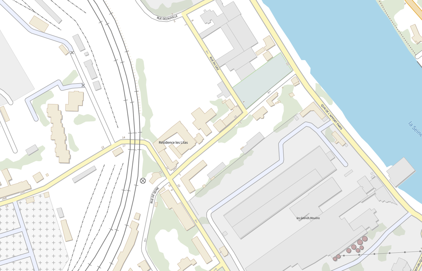 Plan IGN de situation de Residence Sociale