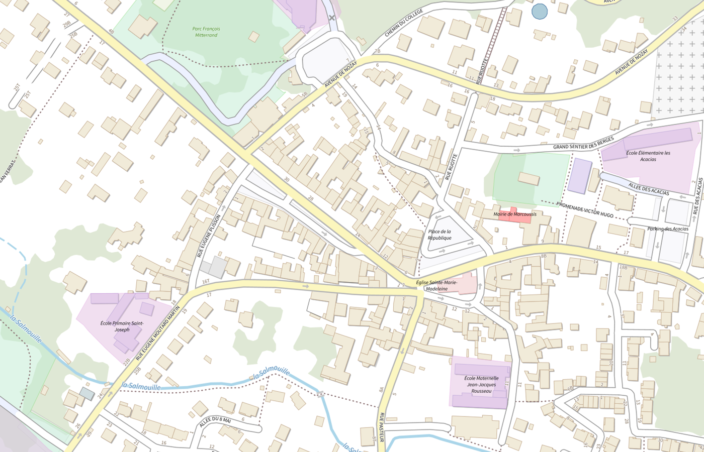 Plan IGN de situation de Savs du Cote de Chez Soi