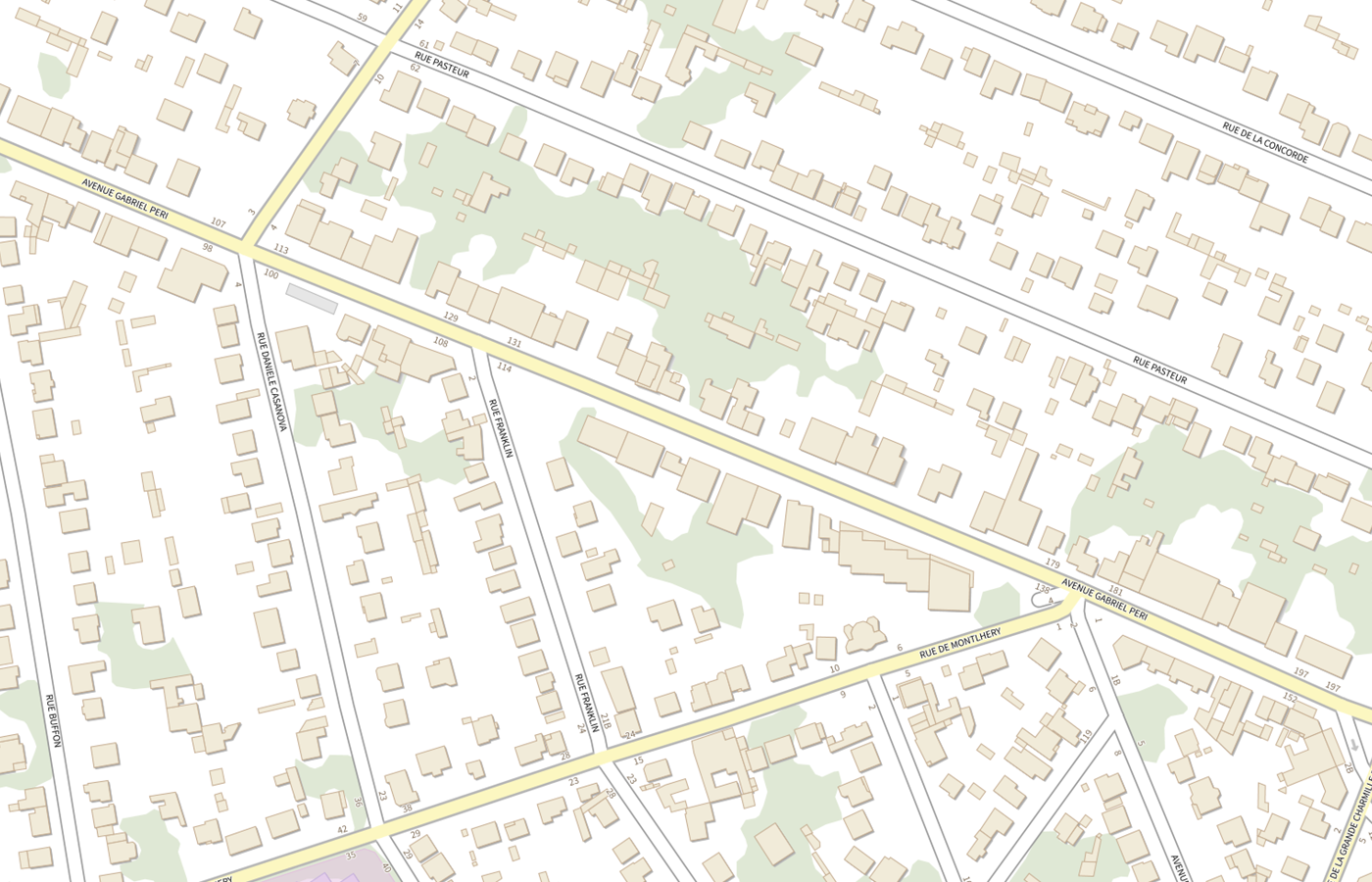Plan IGN de situation de CDS Dentaire Sainte Genevieve des Bois