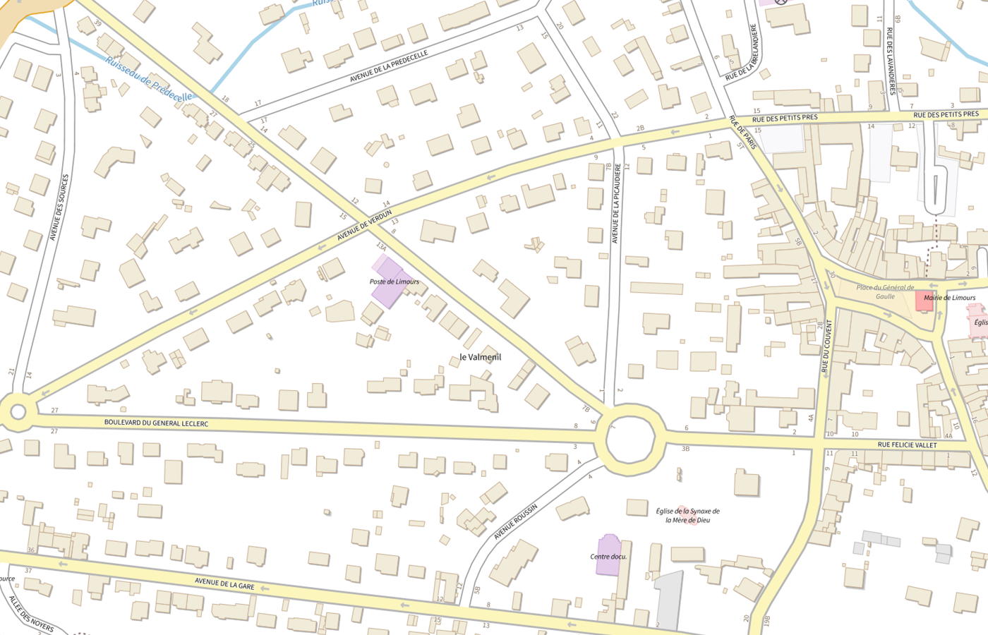 Plan IGN de situation de CMP de Limours