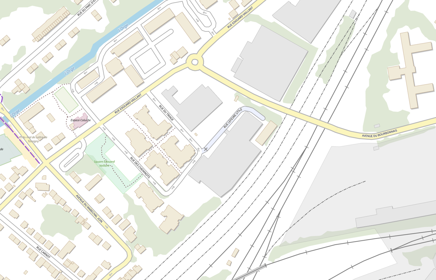 Plan IGN de situation de Point d'information local dédié aux personnes âgées - Athis-Mons