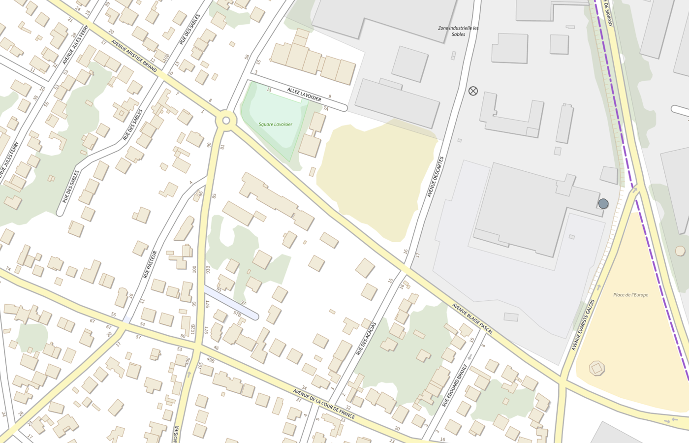 Plan IGN de situation de Pharmacie Delattre - Dib