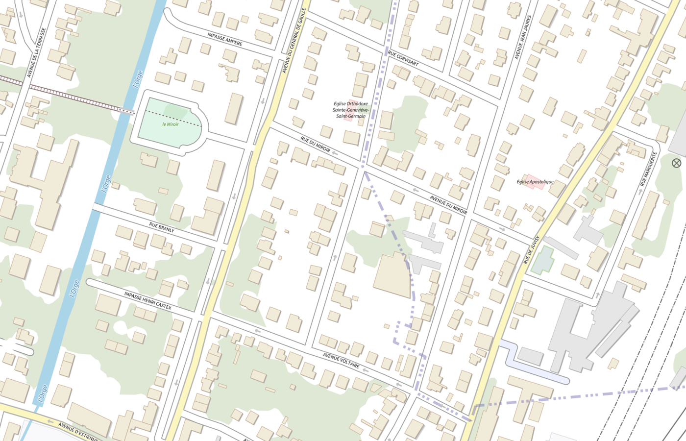 Plan IGN de situation de CHU Saint Vincent de Paul