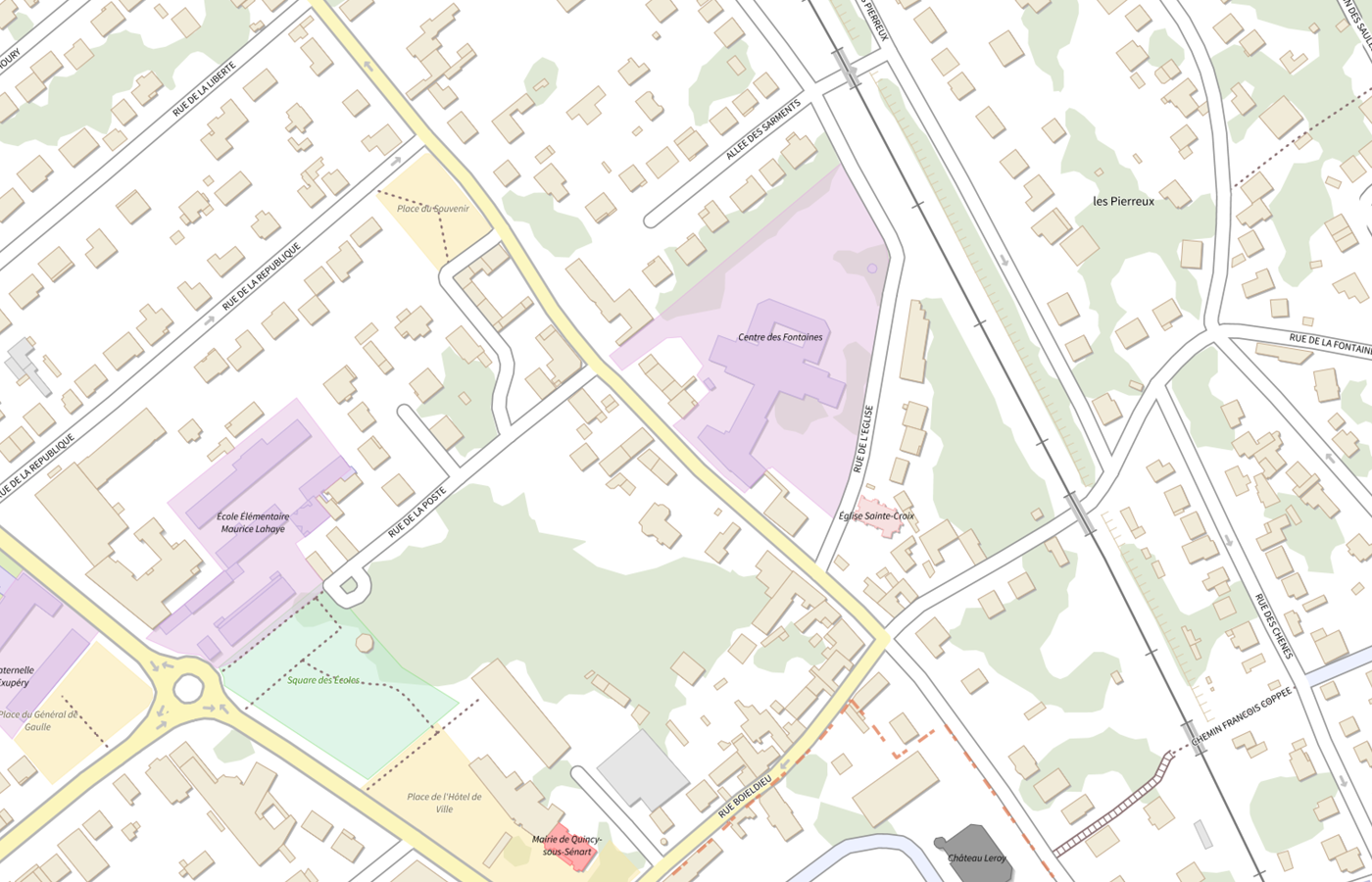 Plan IGN de situation de EHPAD Centre Desfontaines