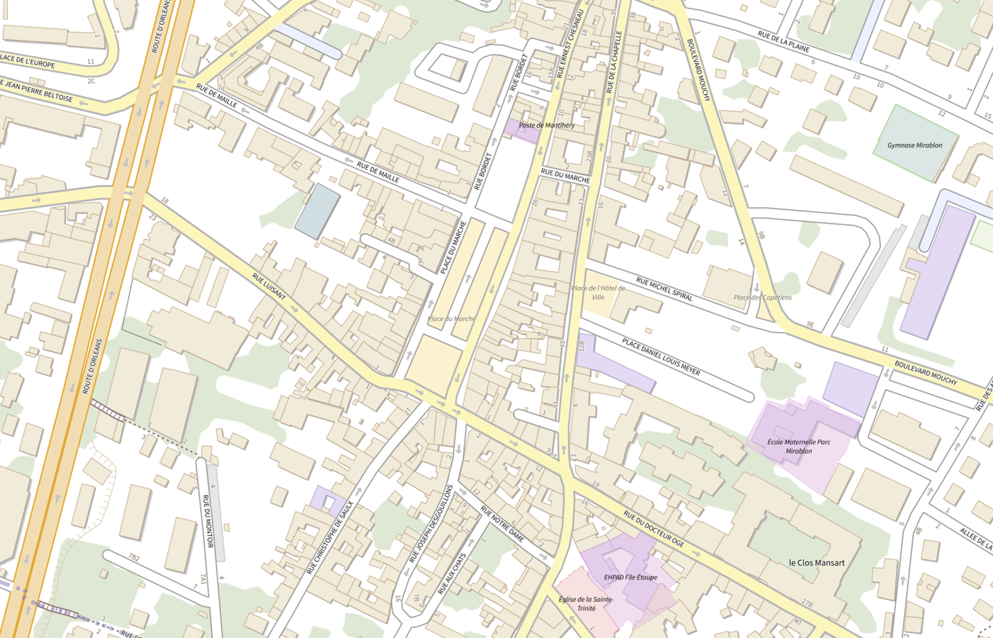 Plan IGN de situation de Pharmacie de la Tour
