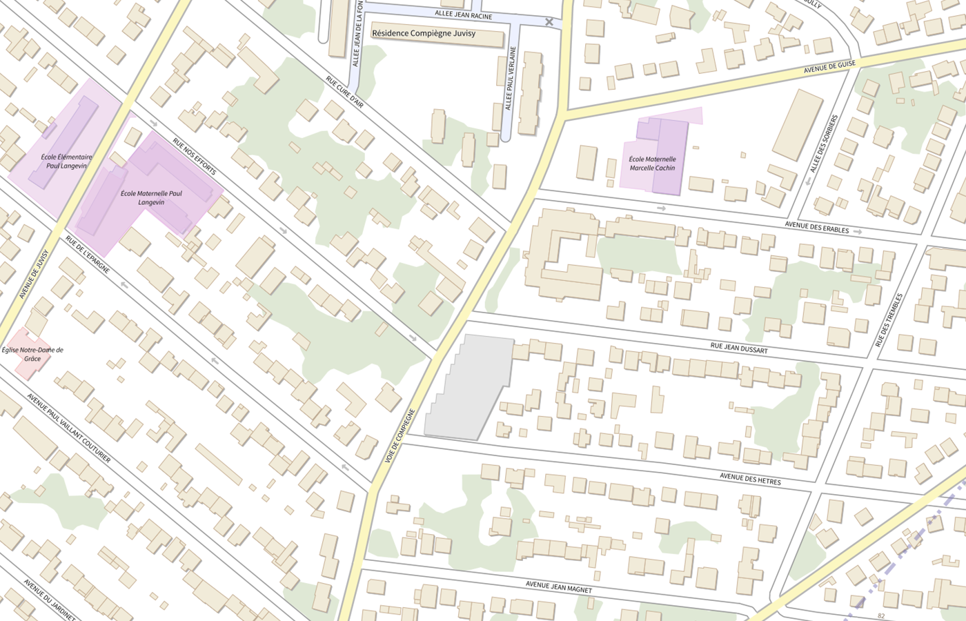Plan IGN de situation de Pharmacie du Marche