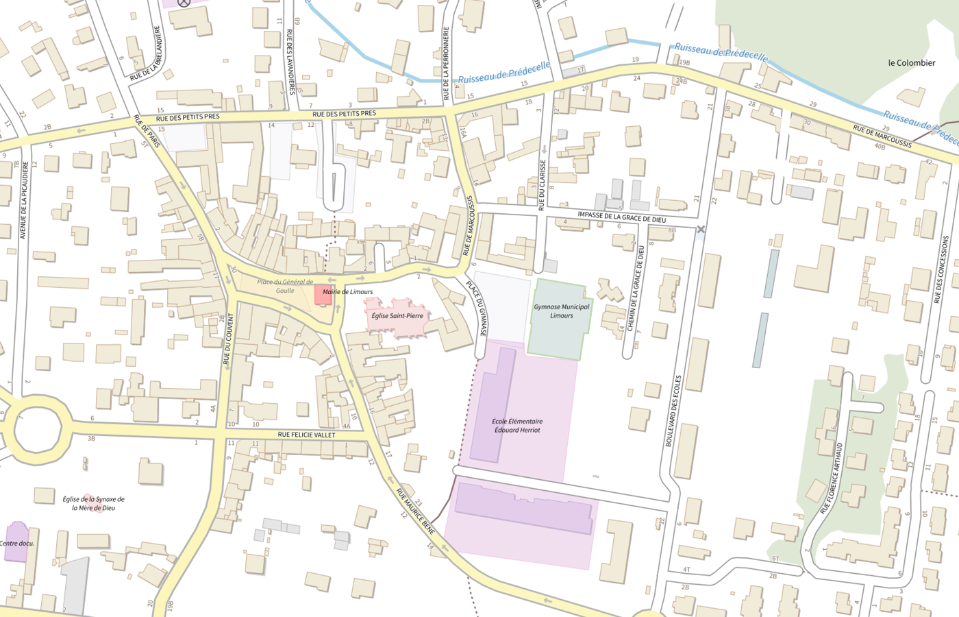 Plan IGN de situation de Point d'information local dédié aux personnes âgées - Limours
