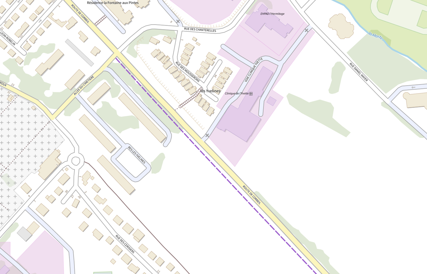 Plan IGN de situation de Centre Imagerie de l Yvette