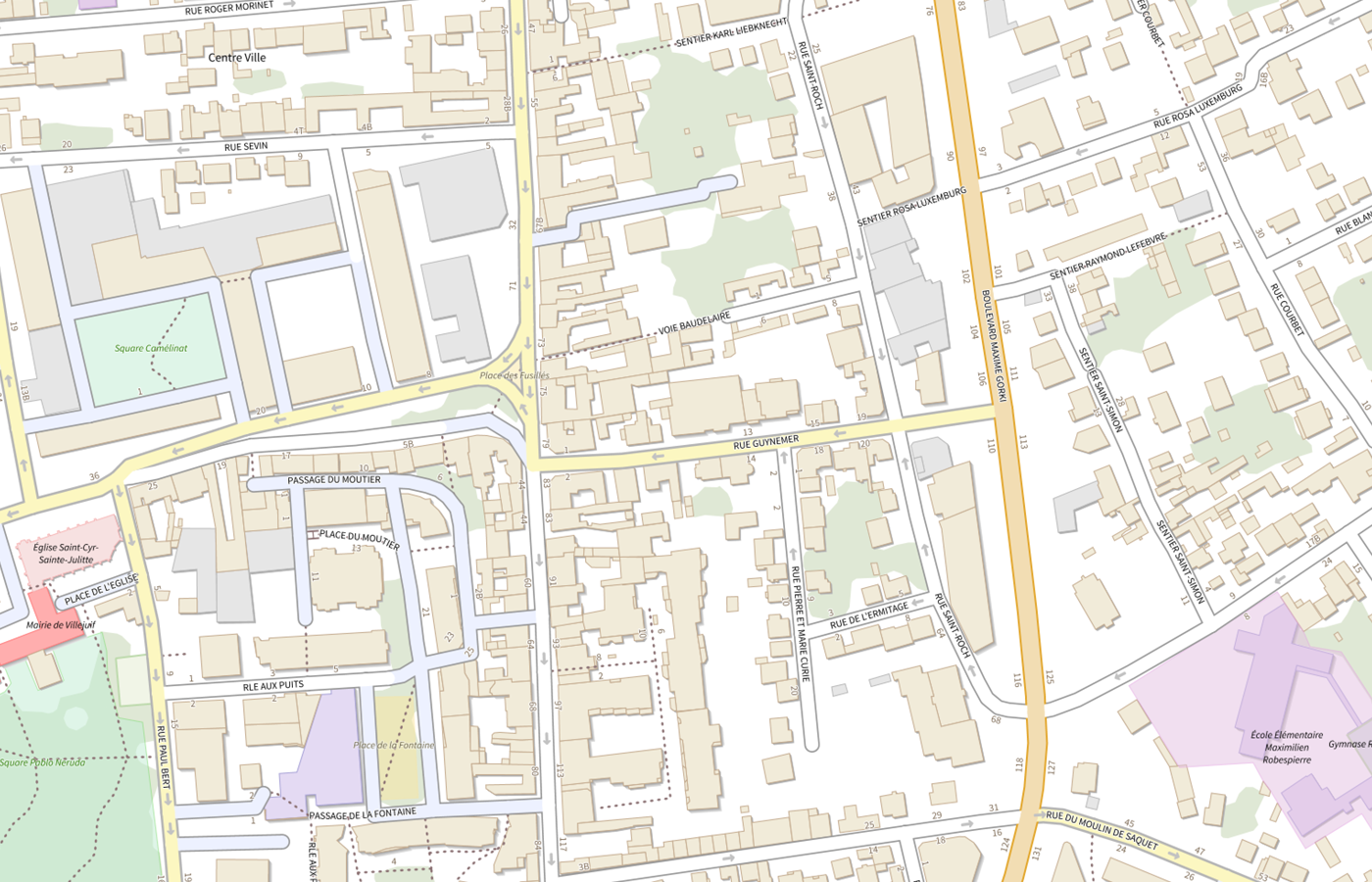 Plan IGN de situation de Annexe CMP Villejuif