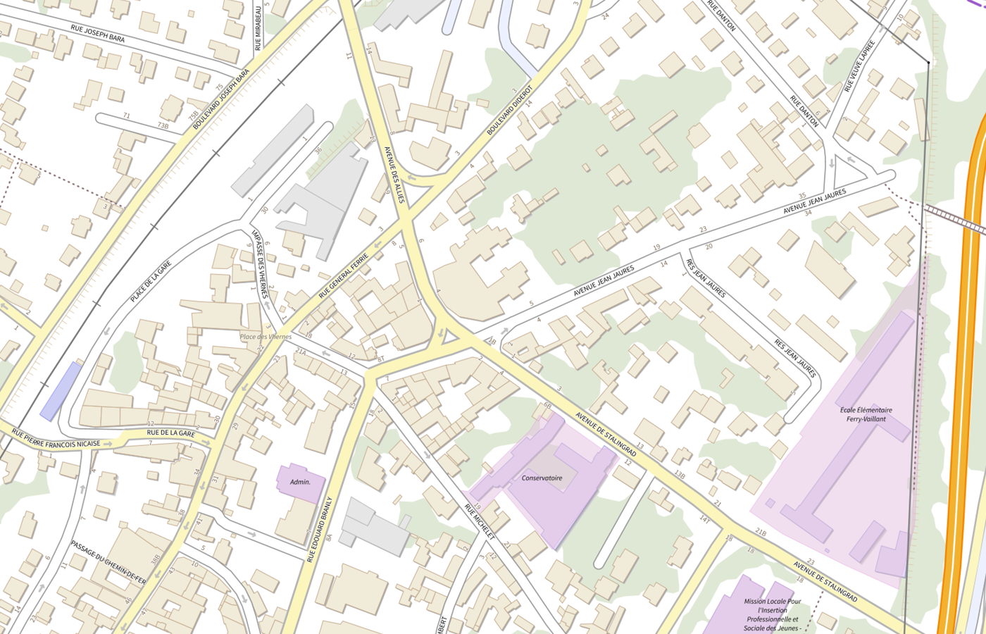 Plan IGN de situation de CDS Annadent Palaiseau