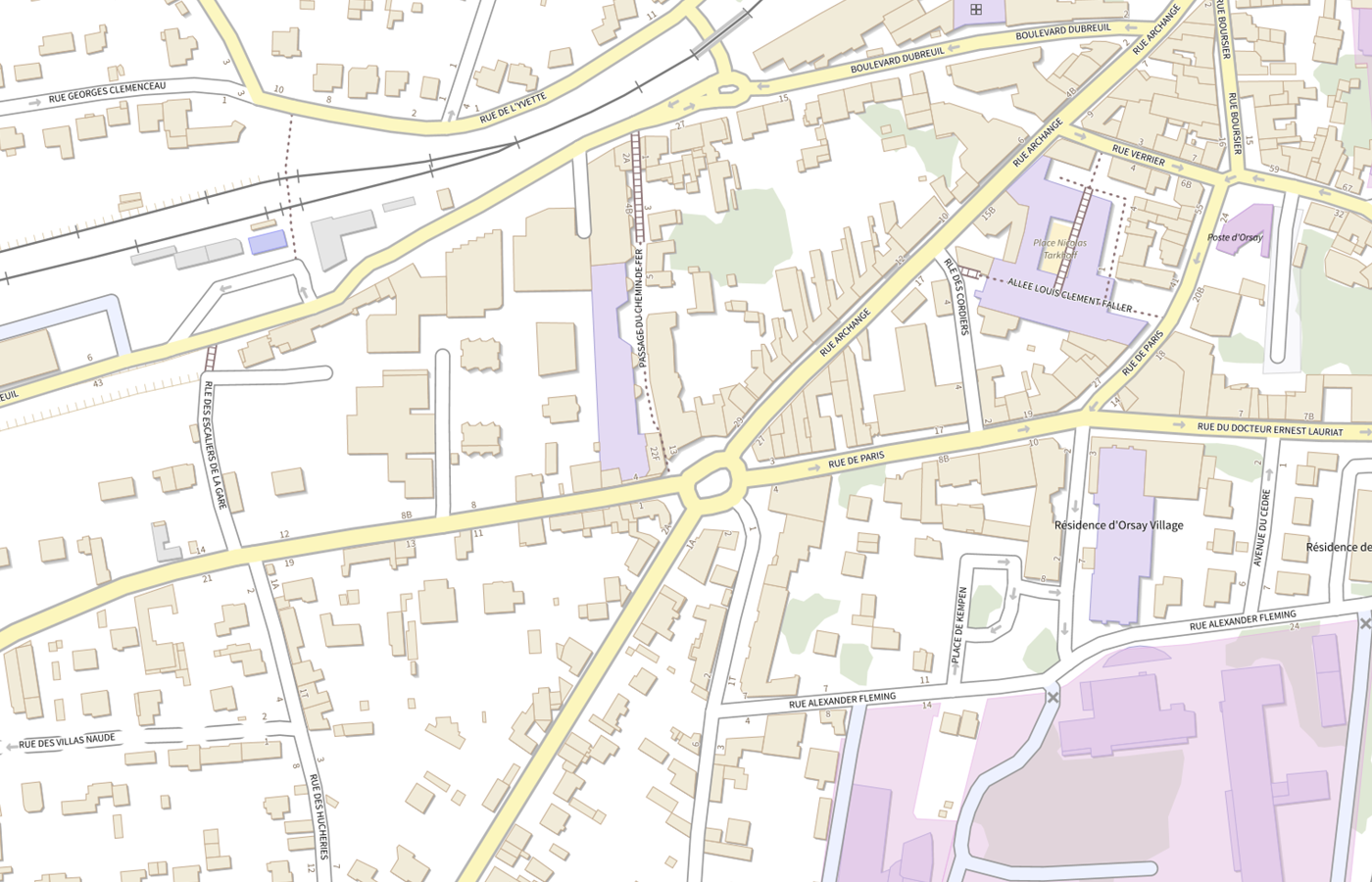 Plan IGN de situation de CDS Dentaire Dentapte Orsay