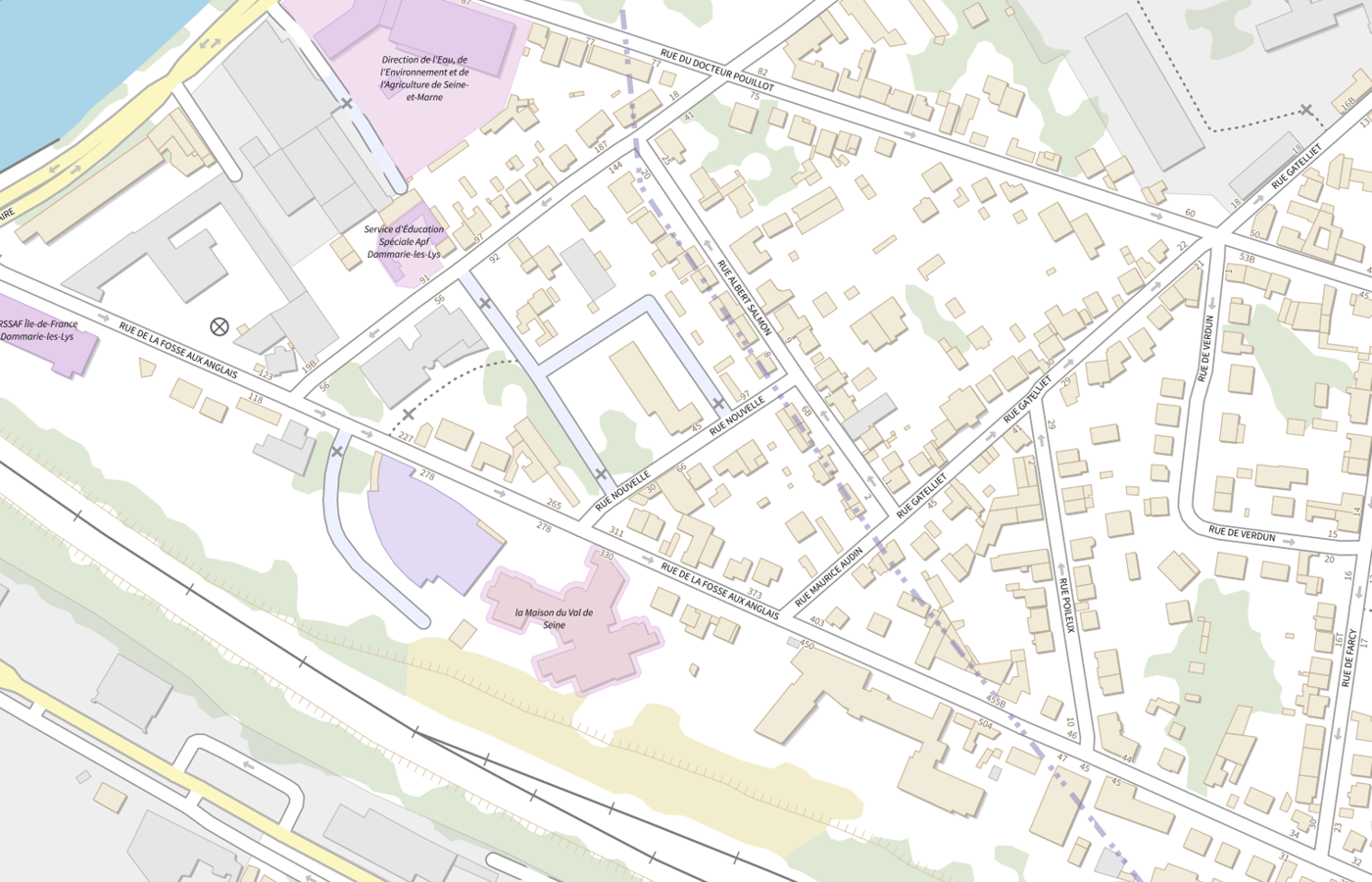 Plan IGN de situation de Fédération française du bâtiment (FFB) - Ile-de-France - Est