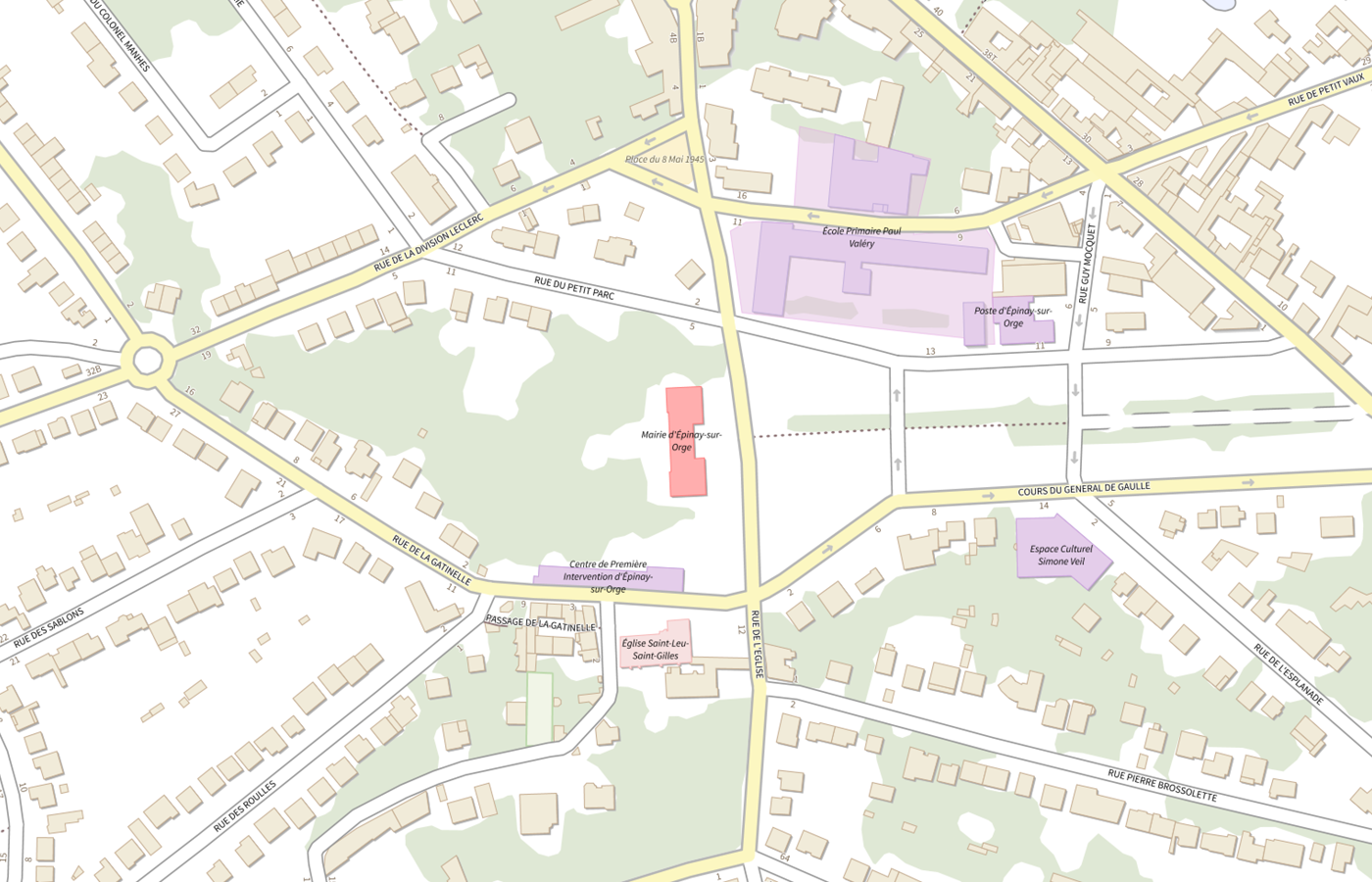 Plan IGN de situation de EHPAD Perray Vaucluse