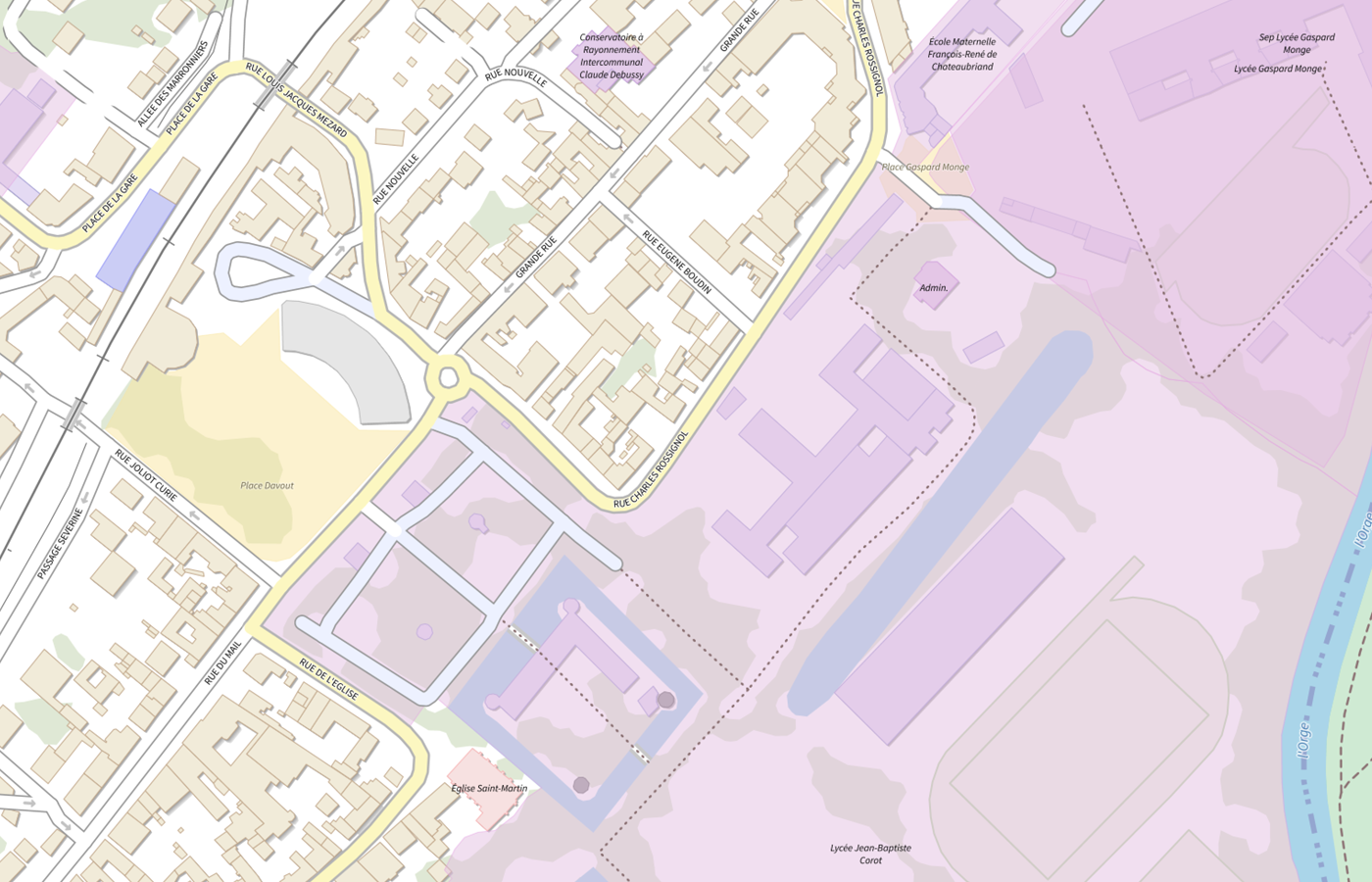 Plan IGN de situation de Centre d'information et d'orientation (CIO) - Savigny-sur-Orge