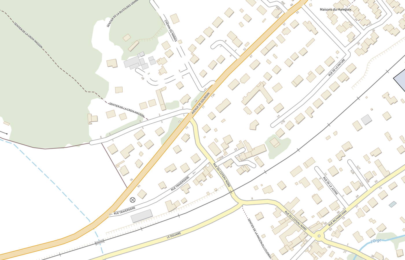 Plan IGN de situation de Maison D'enfants Françoise Dolto