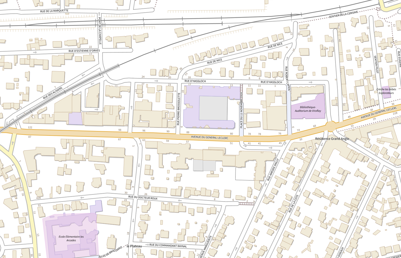 Plan IGN de situation de Hdj Versailles