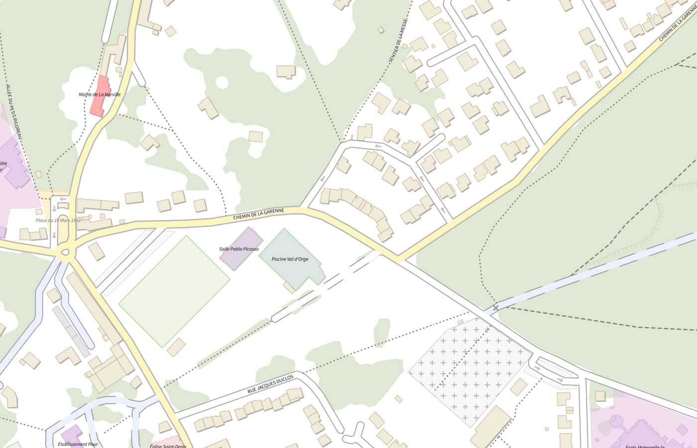 Plan IGN de situation de Pharmacie la Norville