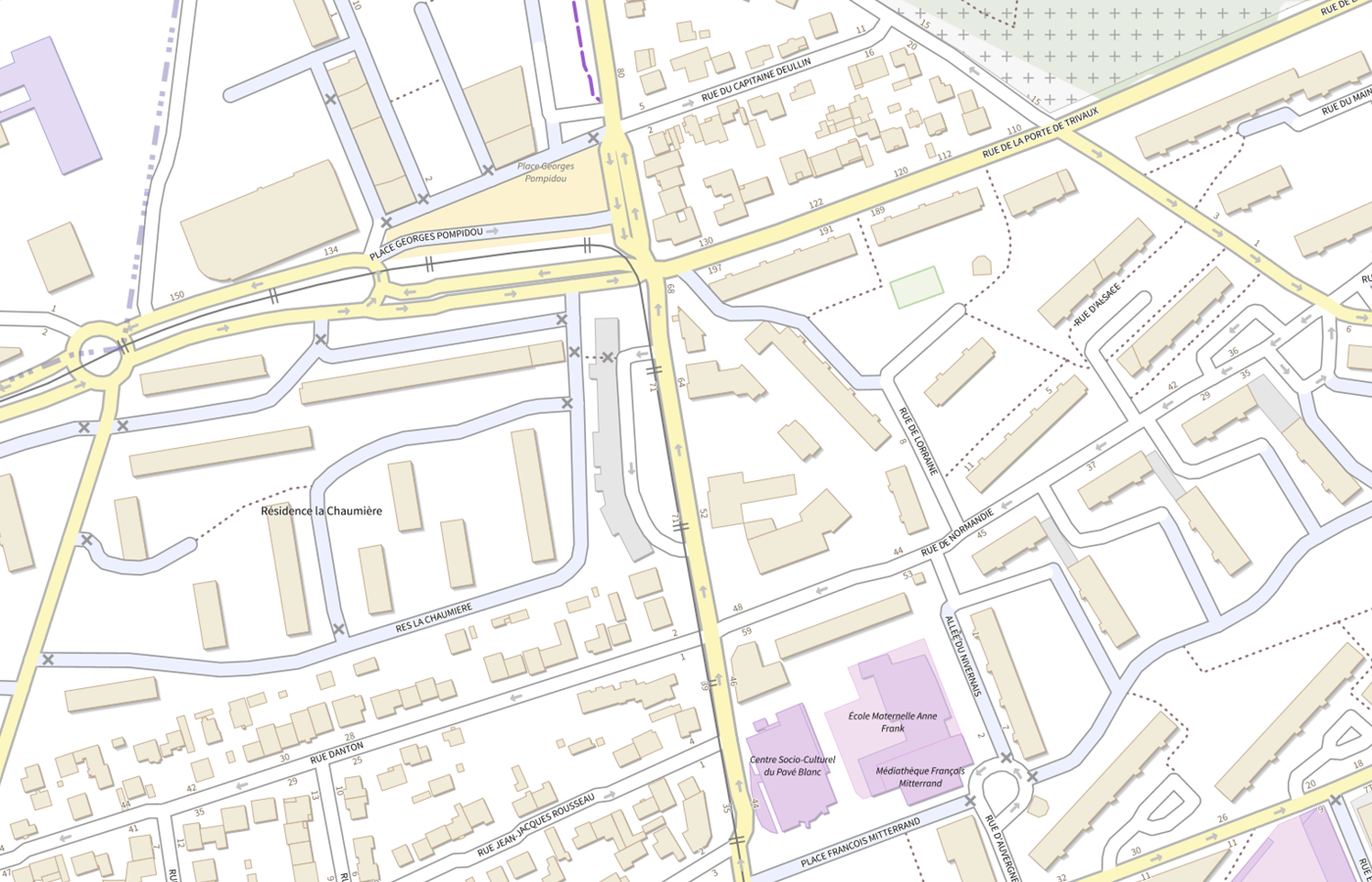 Plan IGN de situation de CMP de Clamart