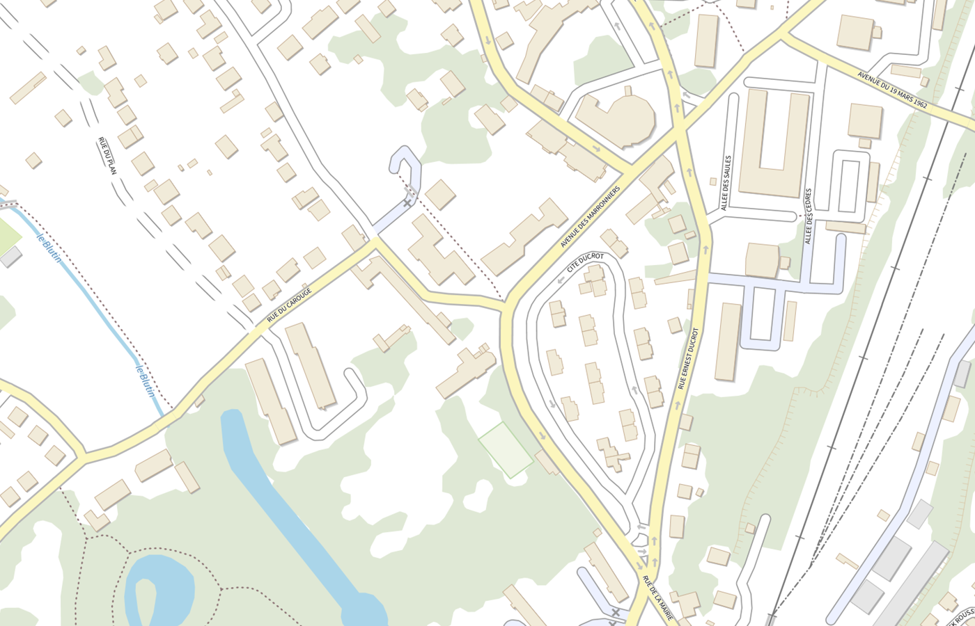Plan IGN de situation de Maison D'enfants de la Sncf