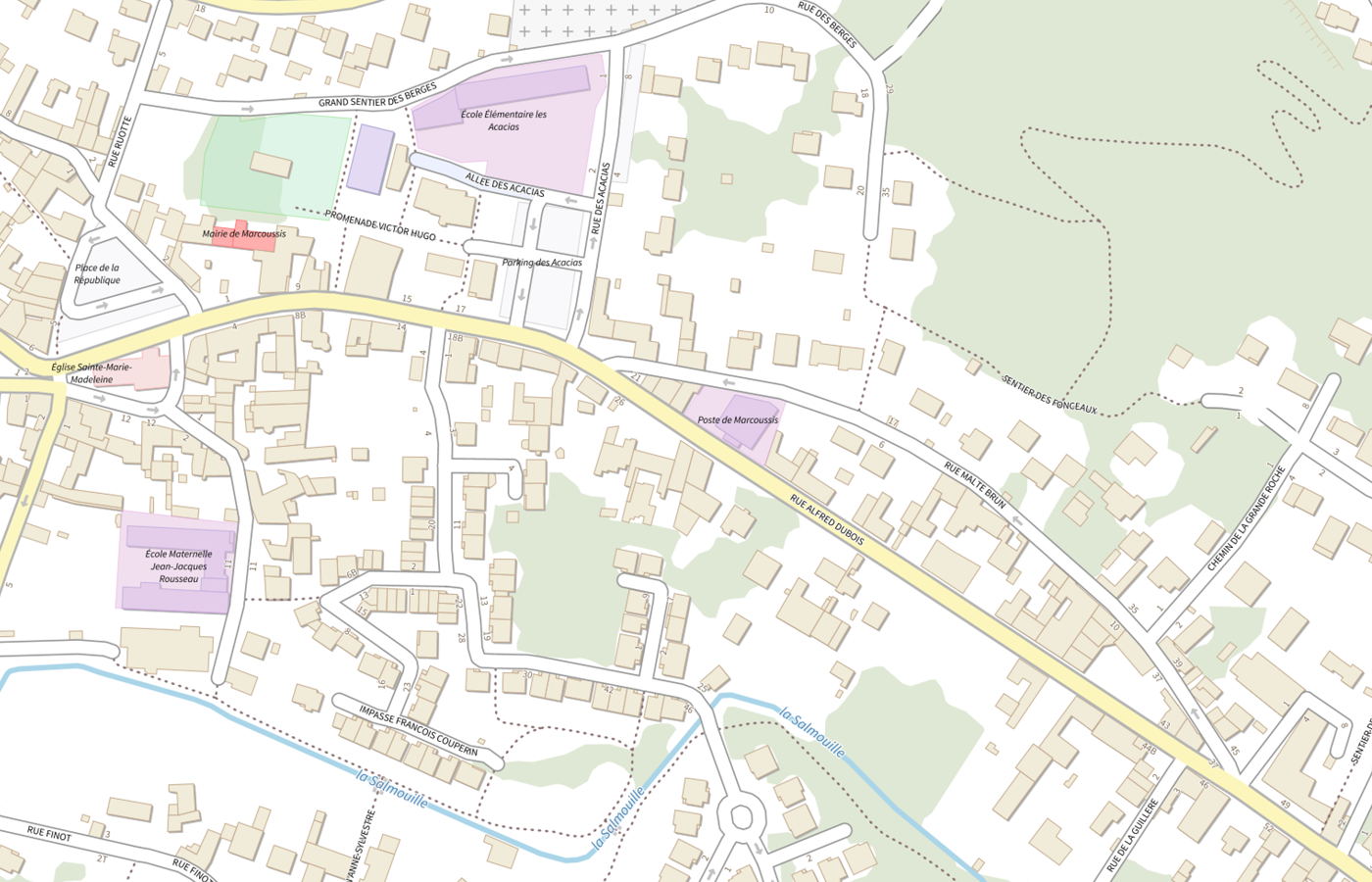 Plan IGN de situation de Pharmacie Vallet