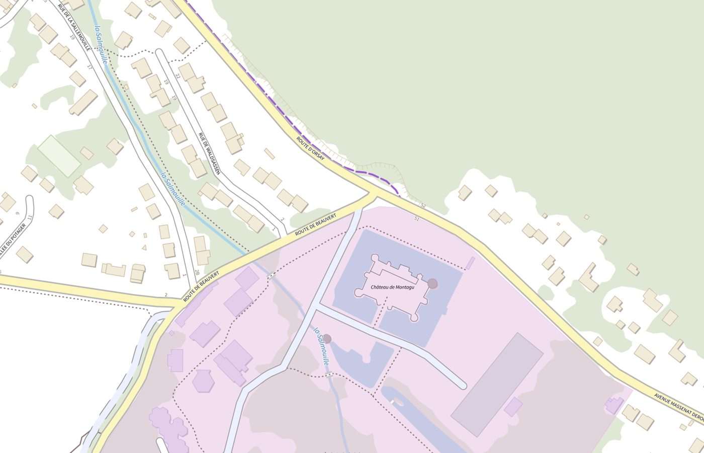 Plan IGN de situation de Fondation d Auteuil
