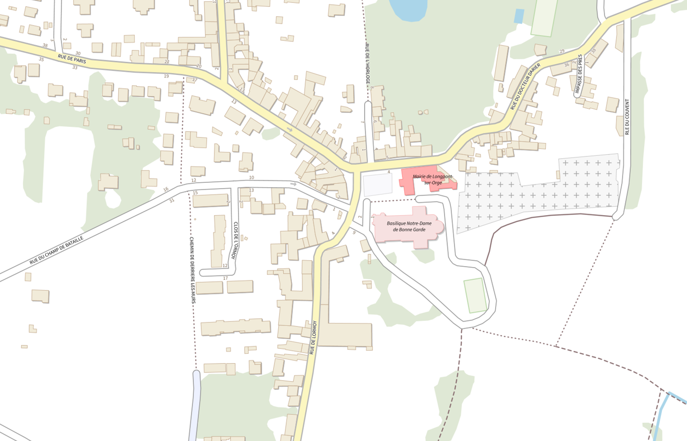 Plan IGN de situation de Ecole maternelle Lormoy