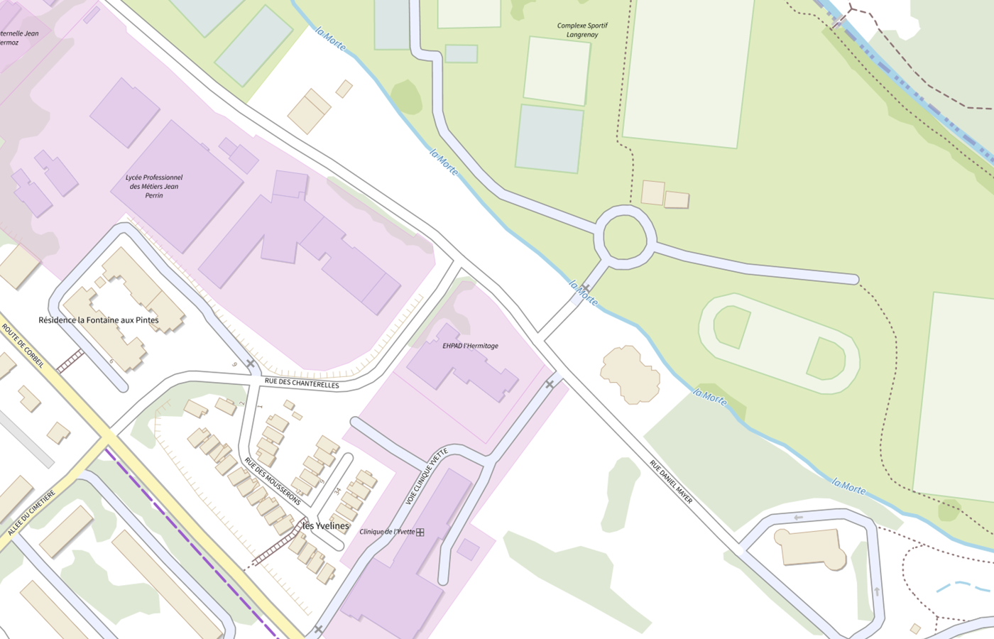 Plan IGN de situation de EHPAD Residence L'ermitage