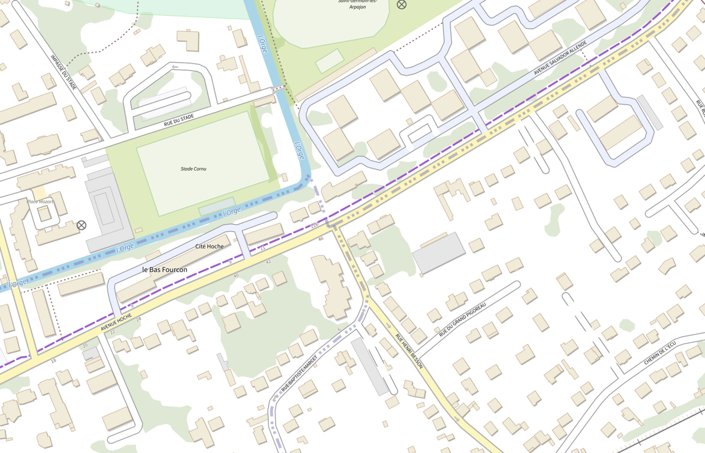 Plan IGN de situation de LBM Selas Cerballiance Paris Sud Site