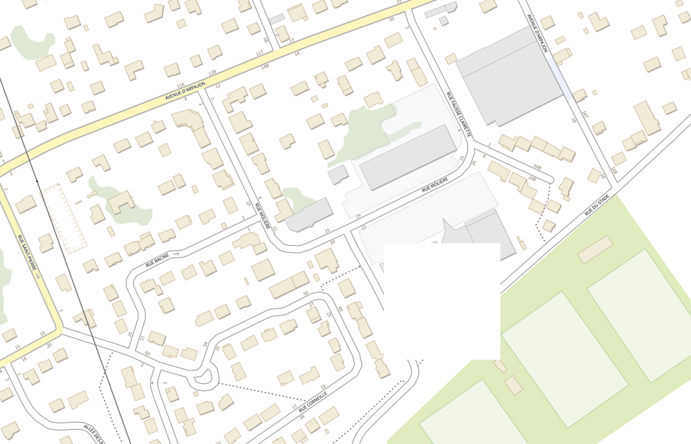 Plan IGN de situation de Pharmacie Molière