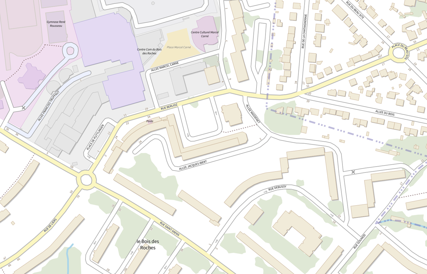 Plan IGN de situation de CAMSP les Boutons d Or