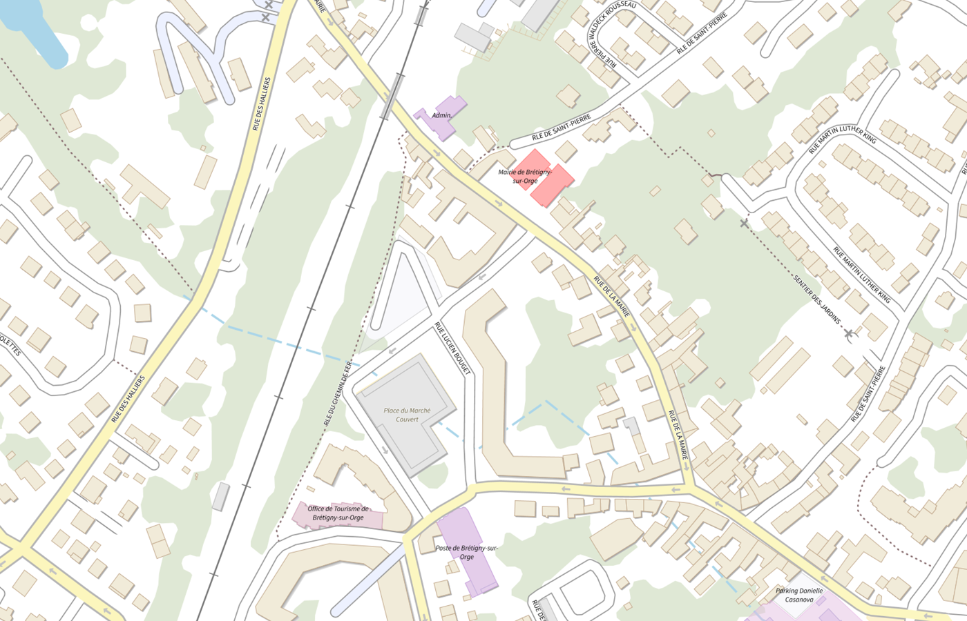 Plan IGN de situation de Pharmacie du Marche Couvert