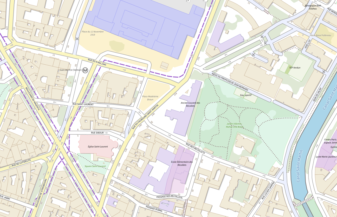 Plan IGN de situation de Conseil régional de l'ordre des architectes (CROA) - Ile-de-France