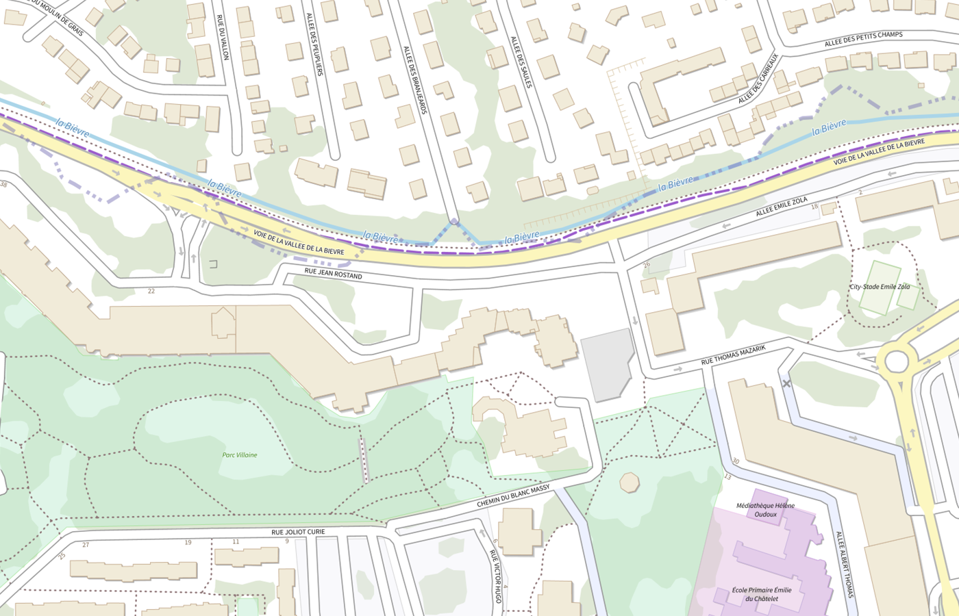 Plan IGN de situation de Residence Autonomie les Pervenches
