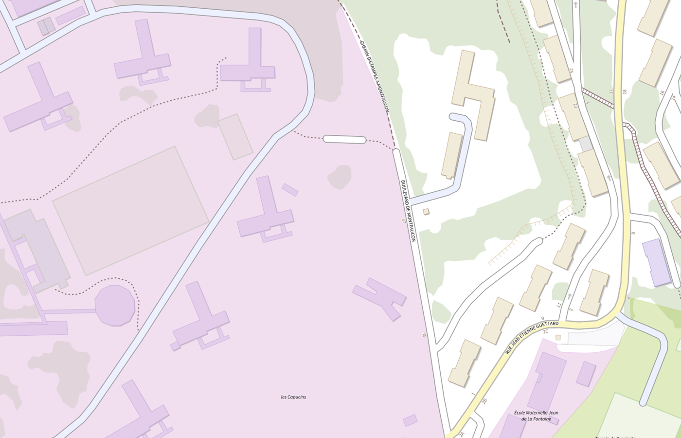 Plan IGN de situation de CHU Crf - Corbeil Essonnes (abri Nuit)
